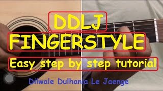 DDLJ Guitar fingerstyletabs lesson  dilwale dulhania le jaenge  tujhe dekha to ye jana sanam srk [upl. by Eelarac428]