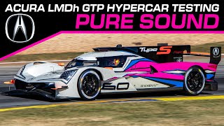 NEW Acura GTP LMDh Testing at Road Atlanta [upl. by Ecyoj198]