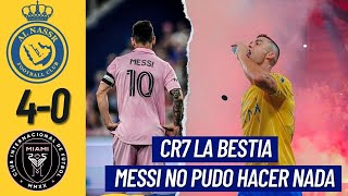 Al nassr vs Inter Miami 4 0 resumen y goles cristiano ronaldo vs Mesii 2024 [upl. by Giamo]