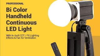 digitek dcl60wbc 60w Bicolor cob led video light dual f970 battery or AC adaptor powered [upl. by Barnet]