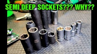 SEMI DEEP quotMID LENGTHquot SOCKETS SnapOn Mac Matco Why would you need them [upl. by Karlik]