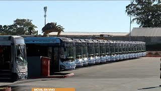 Móvil Buses turísticos eléctricos llegaron a Montevideo Juan Salgado Pdte de Cutcsa [upl. by Adiv]