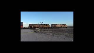 Westbound stack train on the Carrizozo Sub at Pastura New Mexico [upl. by Adriano743]