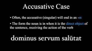 The Nominative and Accusative Cases [upl. by Lynnell]