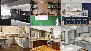 Kitchen Cabinet Colors Ideas  Kitchen Cabinet Color Combinations  Modular Kitchen Colors amp Ideas [upl. by Adrianna]