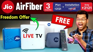 Jio AirFiber Freedom Offer  1000 off  Jio AirFiber Installation 2024 amp Jio AirFiber Freedom Offer [upl. by Aivonas]