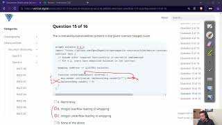 Question 15 of the Secureum RACE0 Reentrancy [upl. by Nage]