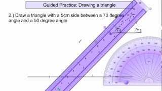 Lesson 107 Drawing a Triangle [upl. by Attelrac523]