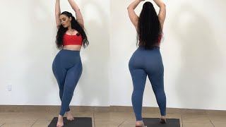 Thick Thighs and Curvy Hips Squat Workout Viktoria Kay [upl. by Aenotna130]