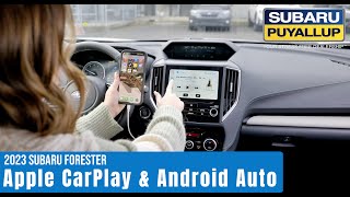 2023 Subaru Forester l Apple CarPlay amp Android Auto Connect [upl. by Vikki]