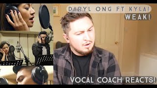 Vocal Coach Reacts Daryl Ong ft Kyla Weak [upl. by Ahseinar920]