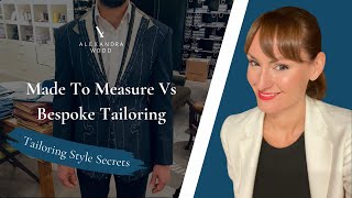 Made To Measure Vs Bespoke Suits Explained Key Differences Benefits And Pricing [upl. by Aklam]