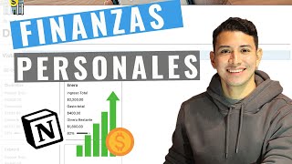 Organiza tus Finanzas Personales con Notion  Tutorial  Plantilla Gratis [upl. by Dyanne]