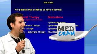 Insomnia Explained Clearly by MedCramcom  4 of 6 [upl. by Jayson53]