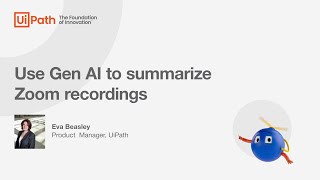 Use Gen AI to summarize Zoom recordings [upl. by Wyon]