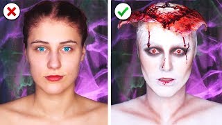 6 Scary Last Minute Halloween Makeup and Costume Ideas [upl. by Armahs]