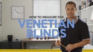 How to measure for venetian blinds [upl. by Nereen]