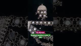 Oxidized jewellery under 300  meesho jewellery haul jewellery for Navratri oxidisedjewellery [upl. by Ahseekal]