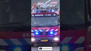 BRANDWEER MIDDENBEEMSTER MET SPOED NAAR GROTE BRAND AMSTERDAM brandweer feuerwehr firebrigade [upl. by Spieler627]