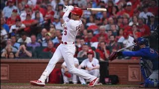 Every Dylan Carlson Home run vs Chicago Cubs 3 [upl. by Dnama167]