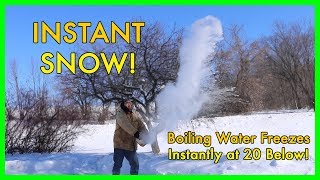 Polar Vortex  Boiling Water Freezing in Mid Air [upl. by Liz]