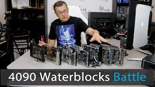 Seven 4090 Waterblocks backtoback comparison [upl. by Anyek739]