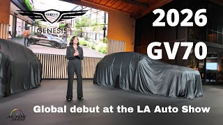 2026 Genesis GV70 global debut at the Los Angeles Auto Show [upl. by Lawton]