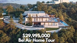 Touring an Absurd 30 Million Bel Air Luxury Home  Los Angeles Home Tour [upl. by Corvin]