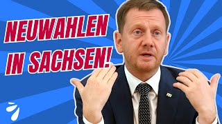 Endlich stehen Neuwahlen in Sachsen bevor Der Zeitpunkt der Entscheidung rückt näher kretschmer [upl. by Aneeled853]