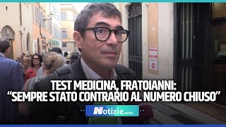 testmedicina FRATOIANNI “SEMPRE STATO CONTRARIO AL NUMERO CHIUSO” [upl. by Palocz]