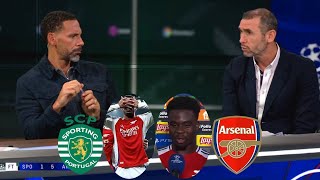 Sporting vs Arsenal 15 Post Match analysis ⚽ Bukayo Saka reaction 🗣️ Rio Ferdinand [upl. by Gulick]