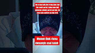 Momen ibu Risma menangis usai kalah dalam pencalonan gubernur Jawa Timurviralvideo motivation [upl. by Akenor60]