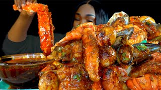 KING CRAB SEAFOOD BOIL MUKBANG  DESHELLED  SEAFOOD BOIL MUKBANG  Seafood  Mukbang Asmr [upl. by Loma]