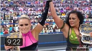 Tamina amp Natalya VS Nia Jax amp Shayna Baszler  WWE Womens Tag Team Championship [upl. by Erving]