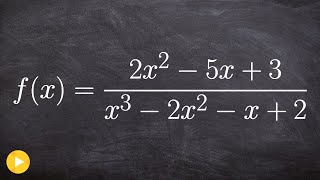 Find asymptotes and intercepts of a rational function [upl. by Ahsiea]