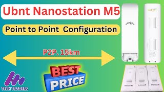 UBNT NanoStation M5  Point to Point Configuration  Wireless WiFi Bridge Setup [upl. by Barnabe]