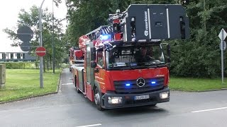 LeihDrehleiter Fa Rosenbauer Löschzug mit ELW1 der Feuerwehr Gelsenkirchen FW2 [upl. by Anohs371]