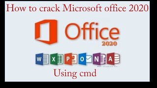 tutohow to crack microsoft office tools using cmd 2020 كيفية تفعيل ادوات المايكروسفت [upl. by Bibbye507]