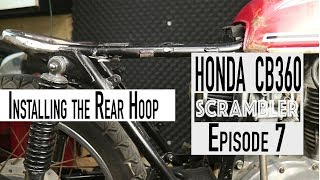 Cafe Racer Build Seat Hoop Welding  Honda CB360 Scrambler Ep8 [upl. by Eyllib174]