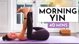 40 Min Morning Yin Yoga  Full Body and Mind Relaxation [upl. by Anitnas]