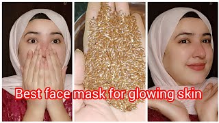 Best face mask for glowing skin  flaxseeds benefits for skin and hair  😮✨ [upl. by Oilegor]