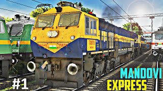 10103 Mandovi Express in Train Simulator  Konkan Railways [upl. by Annohsed]