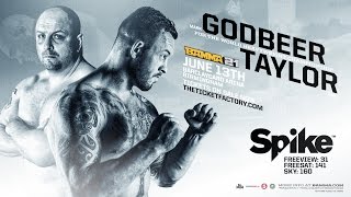 BAMMA 21 CoMain Event Mark Godbeer vs Paul Taylor [upl. by Adlemi147]