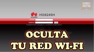 Como Ocultar mi Red WIFI Router Huawei HG8245H HG8045H HS8245W EG8145V5 NETLIFE [upl. by Kidd148]