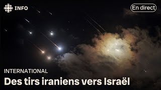 L’Iran frappe Israël avec des missiles balistiques [upl. by Beverie]