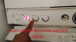 How to put Main combi Eco Elite boiler in service mode [upl. by Des341]