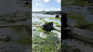 PASEO INUNDADO💦 Torres do Oeste de Catoira en Pleamar [upl. by Airdnaid799]