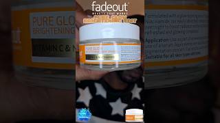 BRAND FadeOutSkincare PRODUCT  PURE GLOW BRIGHTENING NIGHT CREAM [upl. by Varipapa]