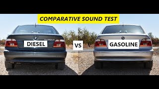 BMW E39 Comparative Sound Test Gasoline vs Diesel [upl. by Laurance]