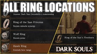 Dark Souls Remastered All Ring Locations Guide [upl. by Enirahtak]